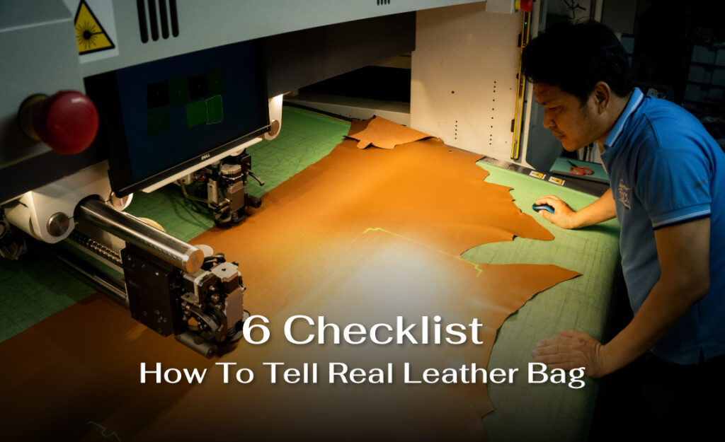 How to tell real leather bag