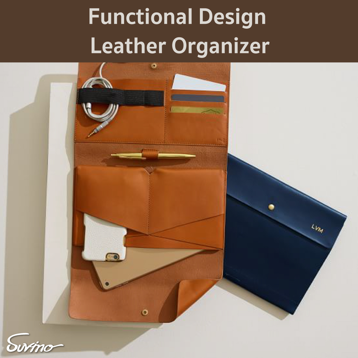 Functional Design Leather Organizer