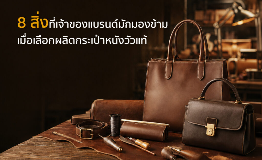 กระเป๋าหนังวัวแท้